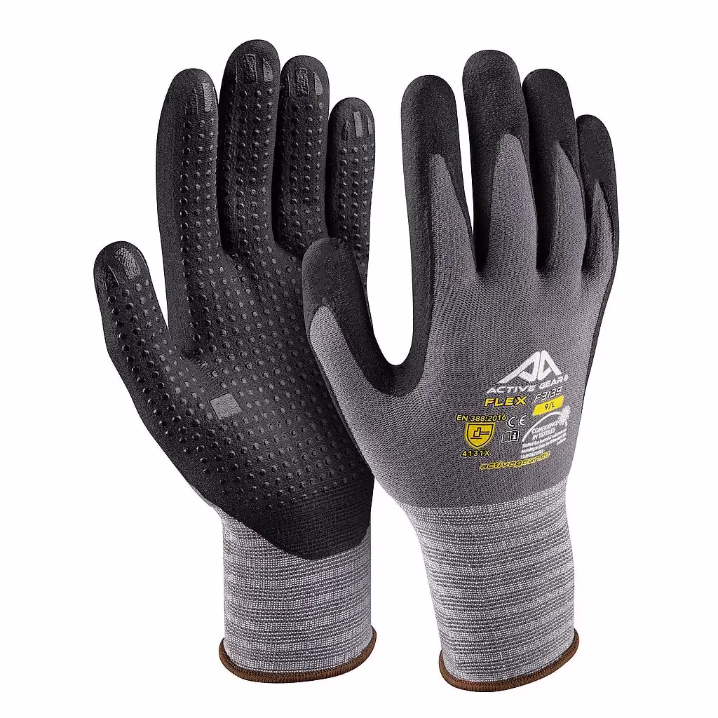 NITRILE GLOVES WITH DOTS F3140
