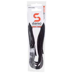 STENSO BLACK SHOE LACES 140 CM