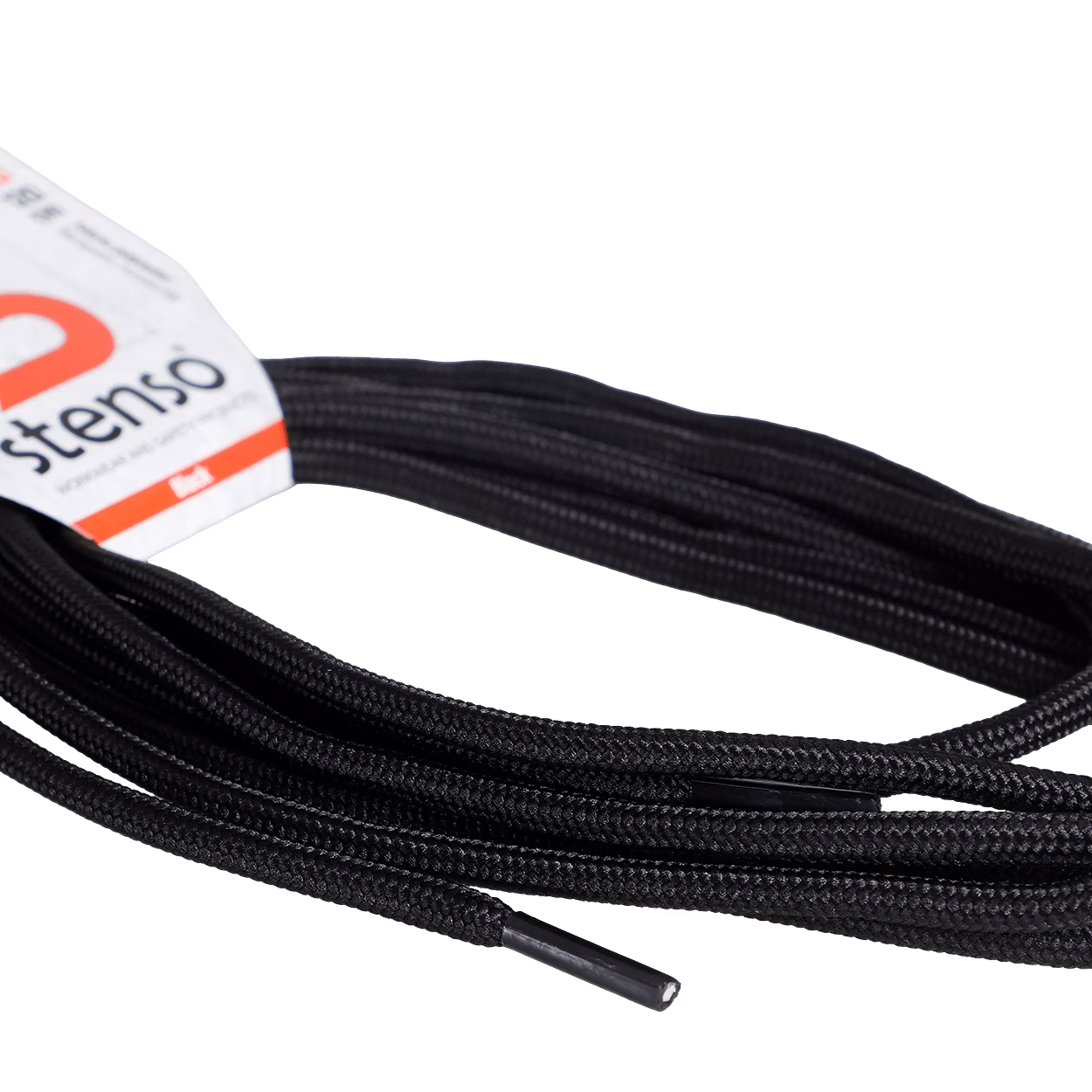 STENSO BLACK SHOE LACES 140 CM